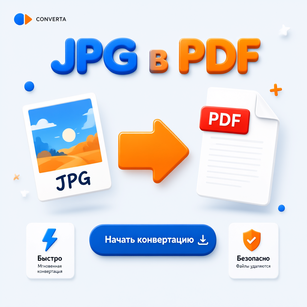 Конвертировать JPG в PDF
